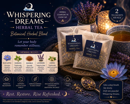 Whispering Dreams Bedtime Unwind Herbal Tea Blend🌛